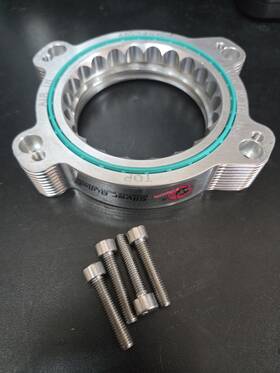 46-34023b Afe Power Silver Bullet Throttle Body Spacer For 2020-2025 Chevy Corvette C8 6.2l V8