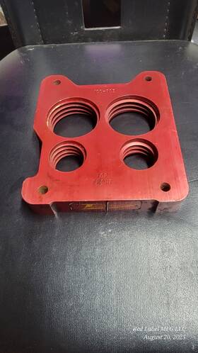 100-705 Airaid 200-586 Poweraid Carb Spacer 1 Inch Chevy Ford Dodge Power Adder