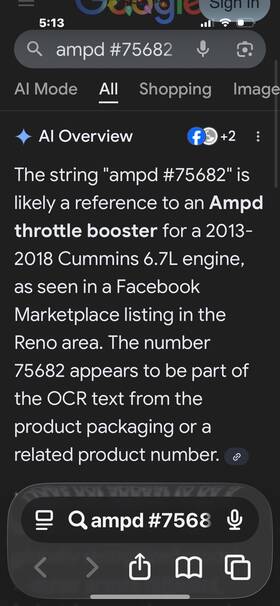75682 Amp Ampftd Throttle 2013-2018 6.7 Cummins Ram
