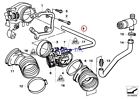 Bmw11151703714 Bmw Genuine Secondary Throttle Housing Tube Asc Hose