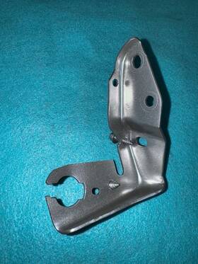 9758ak Ford 1986-93 Mustang Throttle Body Cable Bracket Oem Powder Coat Metallic Silver