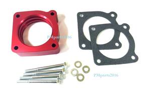 1255-tsr-ser Pmp Red Anodized Throttle Body Spacer For 0206 Nissan Sentra Ser Spec V 25l G2u