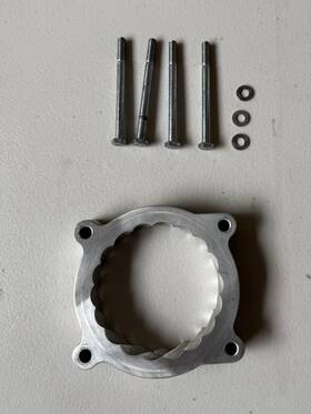 41338 Sr Performance Throttle Body Spacer 2011 To 2023 Ford Mustang Gt 5.0 F150