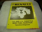 Amc Renault 1.4 & 1.7 Throttle Body Fuel Injection Operation Diagnosis 1985. Fixed Price $12.99.