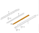 Bmw X6 F16 Exterior Left Rocker Panel Insert 51777319863. Fixed Price $75.87.