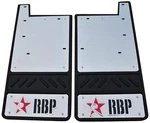 Rbp 757091-SS Fits 2004-204 Ford F-150 Mud Flap Rear Red & Black W/ Stainless Bg. Fixed Price $119.95.