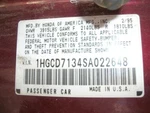 Used Fuel Injection Throttle Body Fits: 1995 Honda Accord Valve Assembl. Fixed Price $135.70.