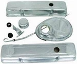 Small Block 350 Chevy Chrome Steel Dress Up Kit Valve Cover Chevrolet Timing. Fixed Price $37.99.