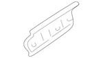 Genuine Mitsubishi License Bracket MR348021. Fixed Price $6.99.