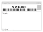 Genuine Bmw Throttle 13-54-8-601-651 New. Fixed Price $592.88.