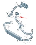 New Audi Q3 8U Intercooler Pressure Hose 5N0145838C Original. Fixed Price $111.49.