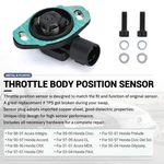 Throttle Position Sensor Tps For Honda Civic Acura 16400P06A11 37825PAAA01. Fixed Price $11.00.