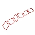 Genuine Volkswagen Manifold Gasket 03H-133-237-D. Fixed Price $24.76.