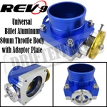 REV9 Universal Billet Aluminum 90MM Throttle Body With Adapter Plate Kit (blue). Fixed Price $89.00.