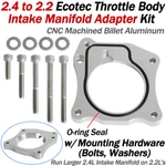 For 2.4 To 2.2 Ecotec Throttle Body Intake Manifold Adapter W/ Hardware Aluminum. Fixed Price $35.99.