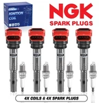 Ignition Coil Ngk Spark Plug For Audi A4 A5 Vw Golf Jetta Gti 2.0L 2.0T UF529. Fixed Price $62.99.