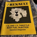 Amc Renault 1.4 & 1.7 Throttle Body Fuel Injection Operation Diagnosis 1985. Fixed Price $8.25.