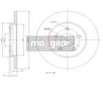 2PCS Brake Disc Maxgear 19-0816 Rear Axle Ford. Fixed Price $71.77.