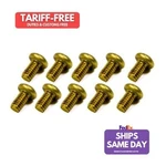 Advanced Engine 6059X, Set Of Natural Brass Stock Throttle Plate Screws (10PK. Fixed Price $31.62.