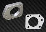 Torque Solution Throttle Body Spacer Silver Fits Honda Civic Lx/ex/dx R18 06-11. Fixed Price $79.99.