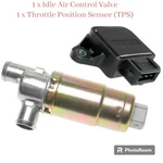 2 Pcs Idle Air Control Valve & Tps Sensor Fits Accent Elantra Tiburon Sportage. Fixed Price $44.99.
